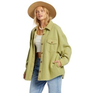 NEW! Billabong Anytime Oversized Button Up  Shacket